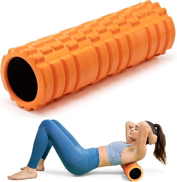 Krightlink 18" Foam Roller High Density Foam Roller for Deep Tissue Massage