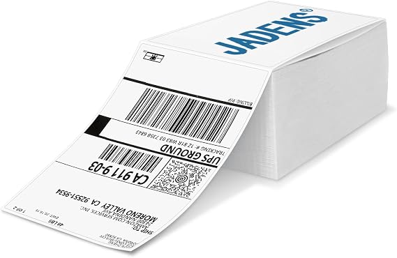 Thermal Direct Shipping Labels 4x6-500 Labels, Compatible with Rollo, Brother, Zebra and Most Thermal Printer, Perforated, Commercial Grade, Doesn't Compatible with Dymo