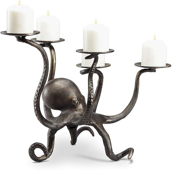 SPI Octopus Pillar Candelabra