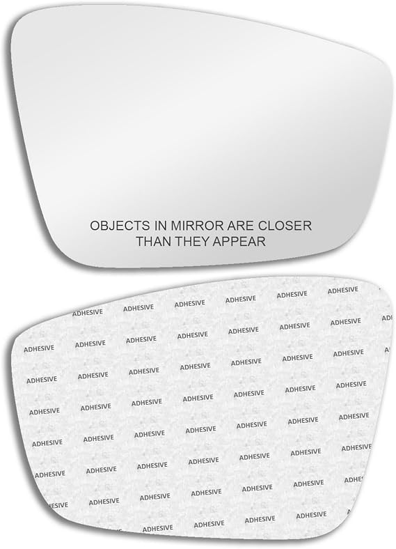 New Replacement Mirror Glass with Full Size Adhesive for Volkswagen | 2013-2015 Passat | 2011-2018 Jetta | 2012-2019 Beetle | Passenger Side View Right RH