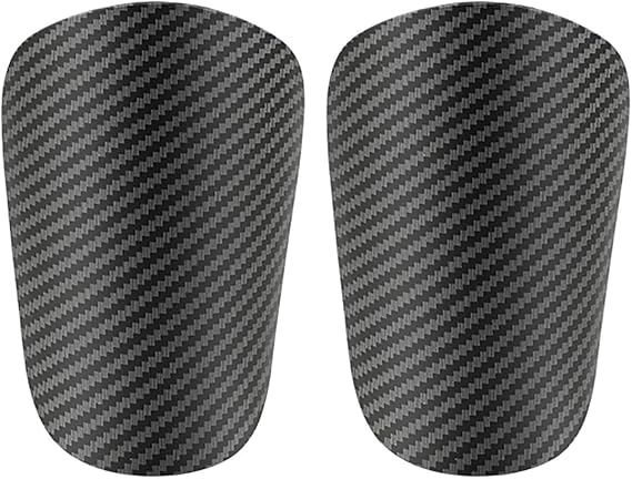 1 Pair Ultra Lightweight Imitation Carbon Fibre Leg Guard Mini Soccer Shin Guard Protective Gear Leg Guard for Soccer and Other Sports