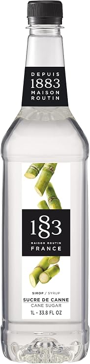 1883 Maison Routin Premium Cane Sugar Syrup, 1 Litre PET Bottle