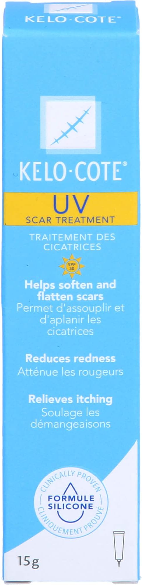 KELO-COTE UV SPF30 Advanced Formula Scar Gel, 15g