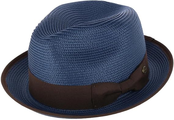 Men's Fedora with Contrast Band and Trim