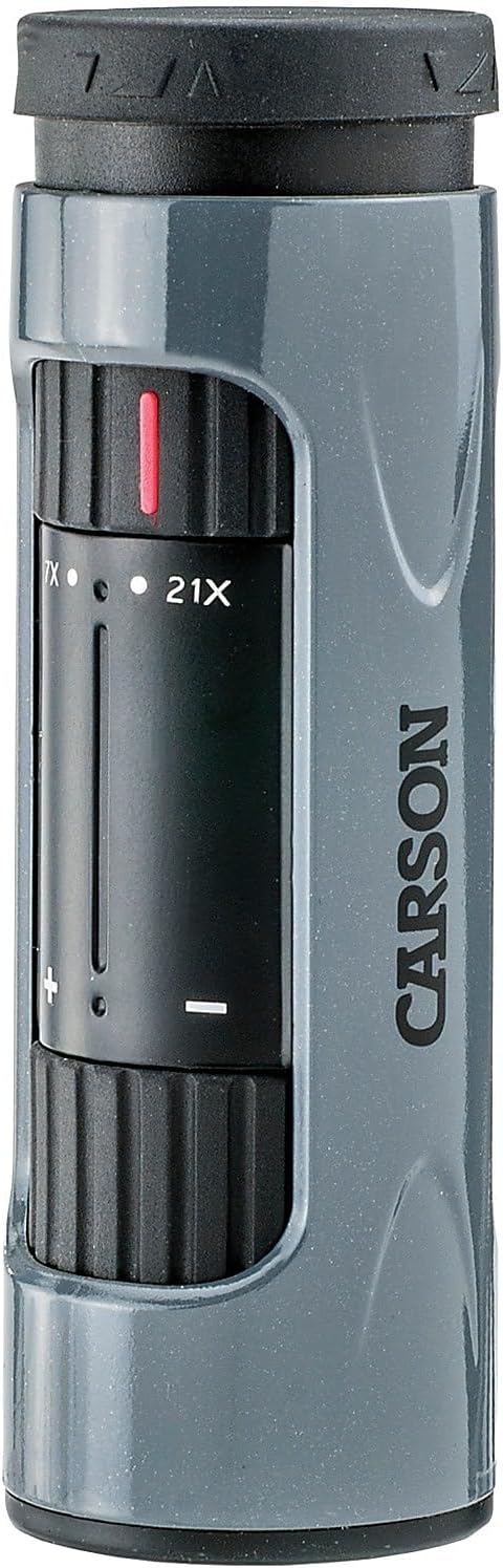 Carson MonoZoom 7-21x21mm Zoom Tek gözlü (ZM-721), Gri