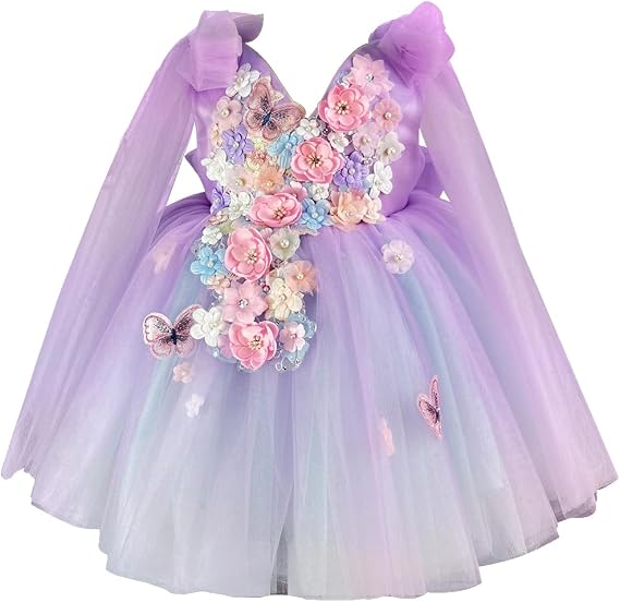 Baby Girl Pageant Dress Sequins Princess Dress Toddler Birthday