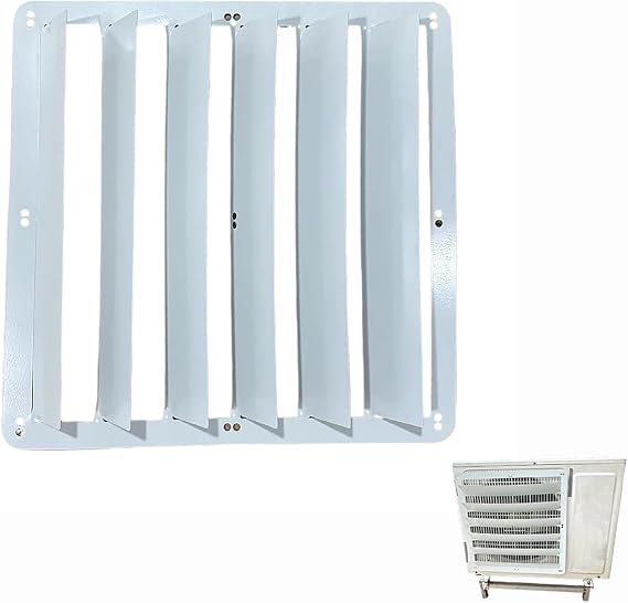 Split Air Conditioner Deflector for Outside Units, Anti-direct Blow Deflector, Air Vent Louver Cover, Heat Pump Unit Cover, AC Condenser Compressor Protection Fence(58cm/23in)