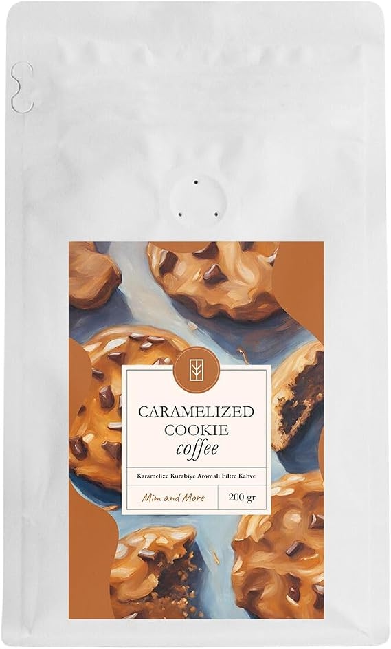 Mim and More Caramelized Cookie Coffee Caramelized Cookies Flavored Coffee Filter Coffee 200 Gr