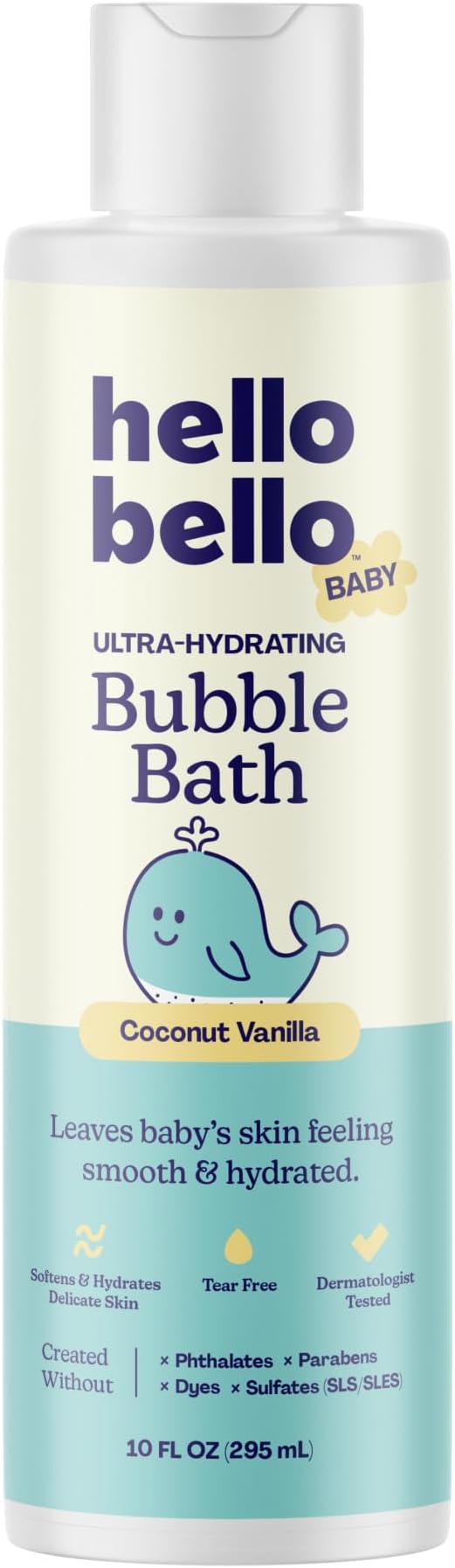 Hello Bello Baby Bubble Bath, Gentle Coconut Vanilla Scent, 10oz