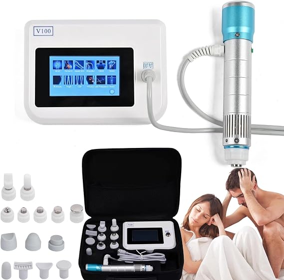 Mens ED Shockwave Machine, Shock Wave Therapy Device, Body Electric Shock Therapy Massager for Pain Relief, Extracorporeal Therapy Instrument for Achilles Tendonitis, Plantar Fasciitis, Feet