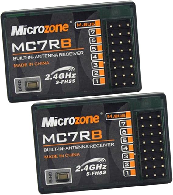 2X 7Channel MC7RB Receiver for Microzone System Quadcopter