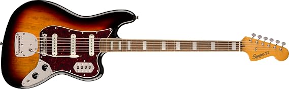 Squier Classic Vibe 6-String Bass VI, 3-Color Sunburst, Laurel Fingerboard