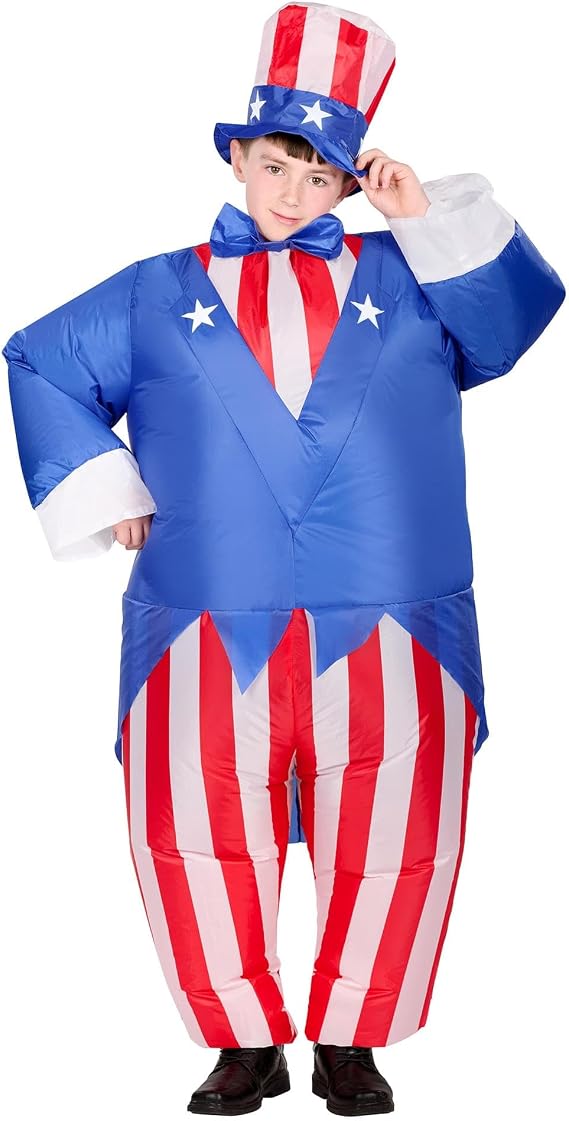 Uncle Sam Inflatable Child Costume | One Size