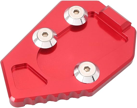 Cnonee1 Motorcycle Kickstand Pad Kick Stand Extension Foot Pad Support Plate Foot Side Stand Enlarger for HONDA CB1000 2008-2015, Red