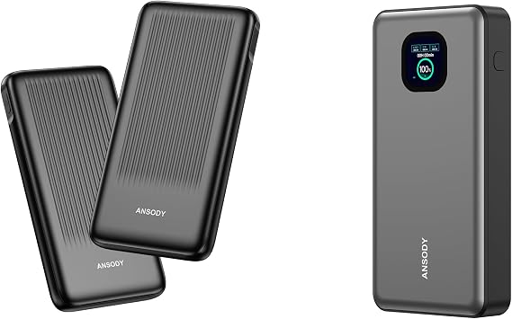 140W 25000mAh Laptop Portable Charger+2-Pack Portable Charger, 10000mAh 22.5W Power Bank Fast Charging