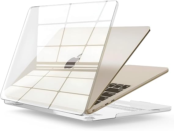 Minesk MacBook Air 15,3 ile Uyumlu M5 (A3448) M4 (A3241) M3 (A3114) M2 (A2941) Polikarbonat Sert Koruyucu Çizilme ve Darbe Önleyici Kılıf (Super Şeffaf, 15 inç 2023-2026)