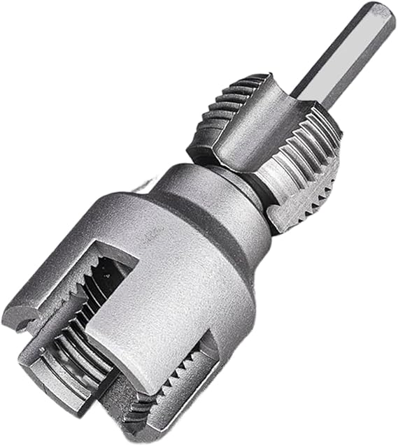 Pipe Threading Tool - Manual Plumbing Kit, Durable Steel Tools | Electric Drill Screw Adapter, Compact Metal Cutter for Garden Plumbing Repair, Home Maintenance, Plumbing