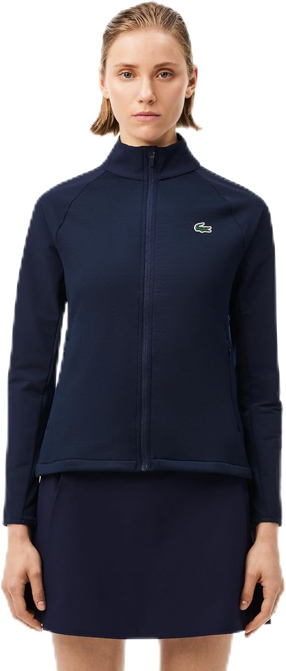 Lacoste Women's Sport Slim Fit Zip-up Golf Layering Jacket