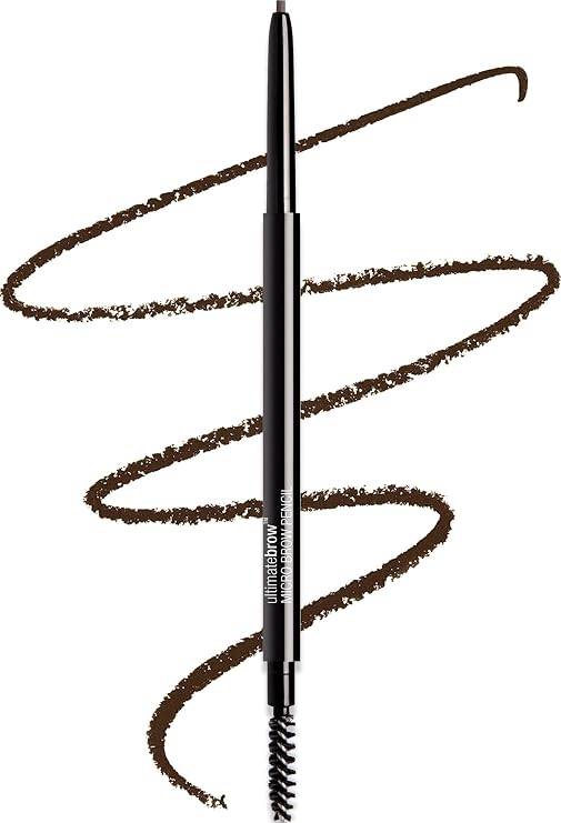 wet n wild Ultimate Brow Micro Eyebrow Retractable Pencil, Dark Brown, Ultra Fine 1.5mm Tip, Draws Tiny Brow Hairs