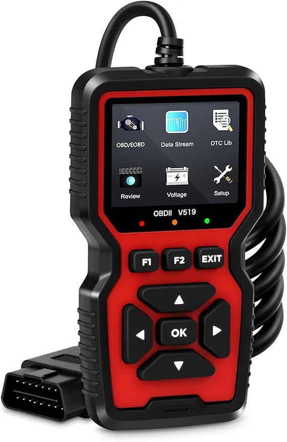 52HZ OBD2 Scanner Diagnostic Tool, Professional Auto Check Engine Code Reader with Reset & Mode 6 & Mode 8 & 35,901 DTCs, Enhanced OBDII/EOBD Car Diagnostic Scan Tool for All Vehicles After 1996