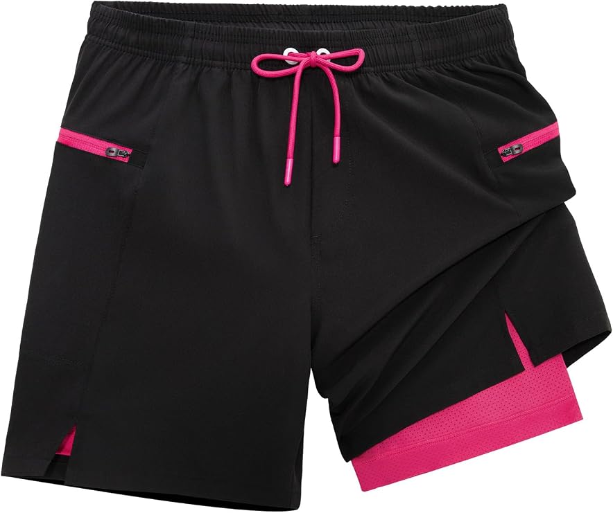 Men's Athletic Running Shorts with Liner Lightweight Workout7/5