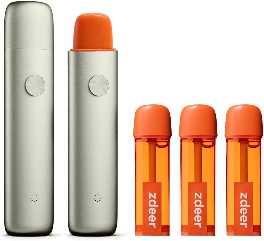 Zdeer Oral Care Mouth Spray Electric Mouth Freshener Rechargeable Portable Oral Coolant Bad Breath Prevention Oral Moisturizer Non-Alcoholic Includes 3pcs 5ml Interchangeable Cartridges with Different