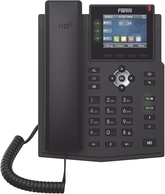 Fanvil X3U - 2 Lines Gigabit Color Display Phone with HD, POE