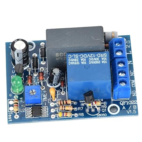 Timer Relay Module, 220VAC Adjustable Timer Delay Turn Off Switch Time Relay Module(0~10Minutes)