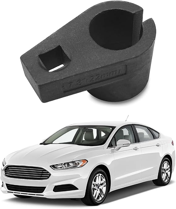 Offset Oxygen Sensor Socket, 3/8-In Drive by 7/8-In 22mm Wire Gate Accesses Sensor from Side with Premium Steel, Preventing Wires Damage, Universal for Most Cars Sensor Socket