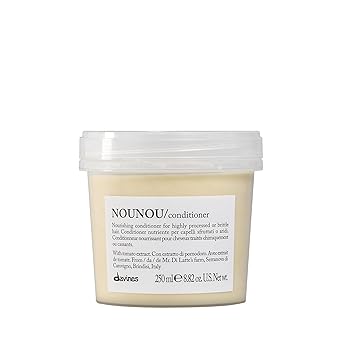 Davines NOUNOU/Conditioner, Nourishing & Repairing Formula for Damaged, Processed or Brittle Hair - Restores Body & Shine with Lupin - Untangles & Softens Chemically Treated Hair