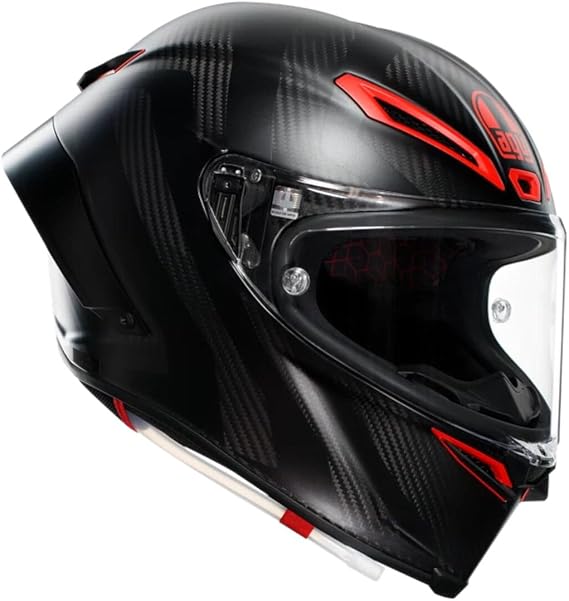 AGV Pista GP RR Intrepido Motorcycle Helmet Carbon Black/Red SM, Small