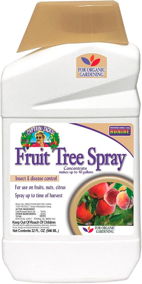 Bonide Captain Jack's Fruit Tree Spray, 32 oz Concentrate | Insect & Disease Control, For Organic Gardening