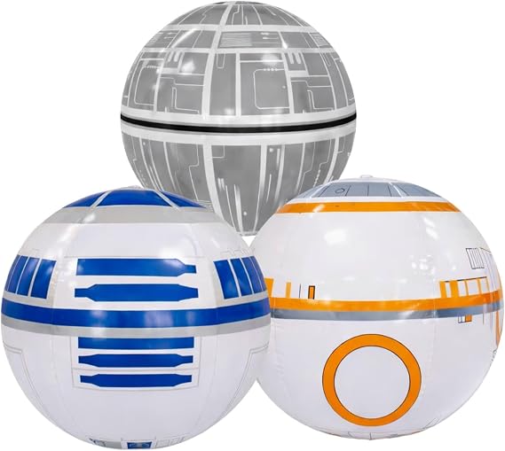 Large Play Balls Set of 3 - Fun Indoor and Outdoor Gift, Size 13.5 Inches - Can Use for Play/Room Decor/Party Decor/Pool Inflatable - Size Large