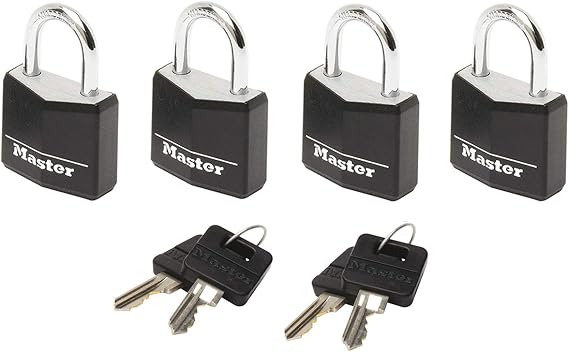 Master Lock Unisex Travel Accessory Luggage Lock, Black, 2 mm