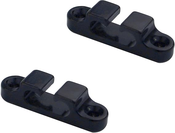 Guyker 2Pcs 2-String Retainer/String Guide for Electric Bass Head Retainer String Tree String Buckle Guide Groove Bass String SR4, Black