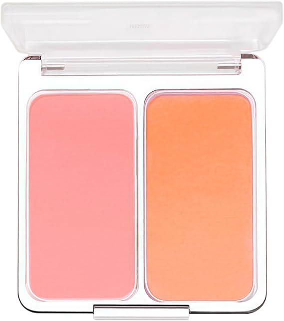 Blushers for Cheeks Make Up, Red Blusher Palette, Orange Powder Blush, Matte Long Lasting Blendable Highly Pigmented Natural Korean Makeup for Women, Suitable for All Skin Tones