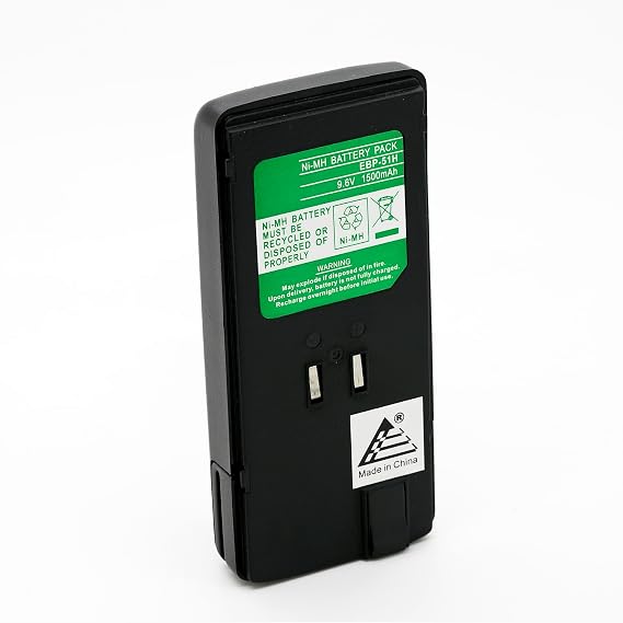 ExpertPower 9.6V 1500mAh NiMH Replacement Battery for Alinco EBP-48, EBP-48N, EBP-51, EBP-51N Compatible with DJ-193, DJ-195, DJ-196, DJ-296, DJ-438, DJ-493, DJ-496, DJ-596 Radios