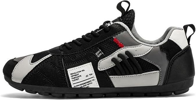 Men's Athletic Sports Sneakers Retro Style - Lightweight Breathable Casual Shoes, Multi-Color Patchwork Style Wear All-Season Daily Comfortable Suitable Size 7-11.5