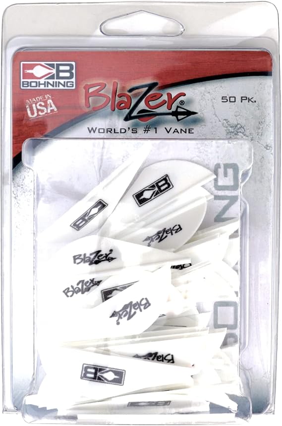 BOHNING Blazer Vane, 50 Pack, white