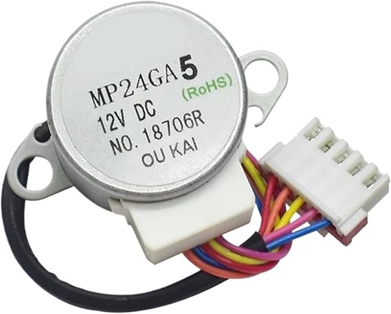 Air Conditioner DC12V Stepper Motor MP24GA5, Compatible For Midea, Pendulum Motor Synchronous Motor Parts Wire Length 12CM