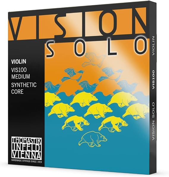 Thomastik-Infeld Vision Solo VIS100 4 String Set (D Aluminium) 4/4 Aluminium Wound Tension 23 kp/50.6 lbs