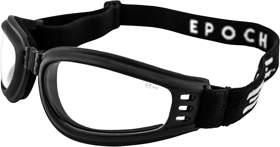 Epoch Eyewear The Auto-Darkening Photochromic Padded Folding Motorcycle Goggles
