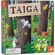 FoxMind Games: Taiga, Animal Themed Memory Board Game for Kids Ages 5+, an Award Winning Kids Game for 2-6 Players, 15 Minutes