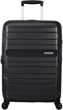 American Tourister Sunside - Spinner M, Expandable Case, 68 cm, 72.5/83.5 L, Black