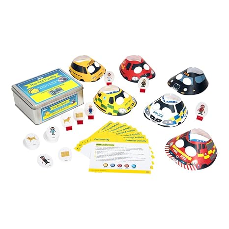 Basic Programming: Our Community Activity Tin - Can Complement to Bee-Bot or Blue-Bot and People Who Help Us Mat Programmable Robotic Accessories Set