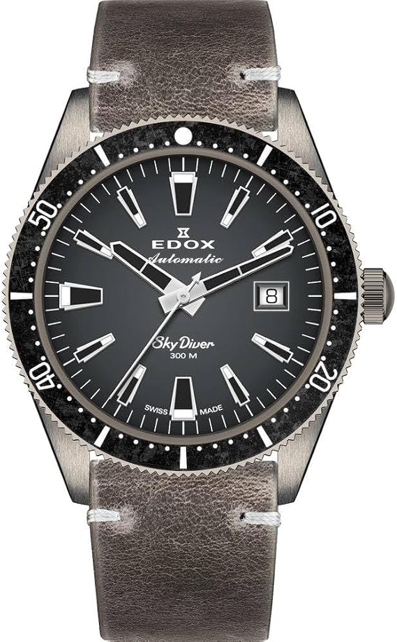 EDOX Analog mid-37143, Black/White