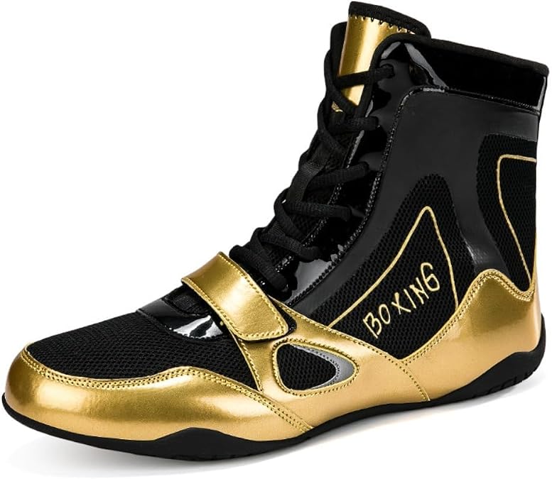 Boxing Boots Men Wrestling Shoes Women Comfortable Training Boxing Shoes Breathable Non-Slip Fighting Powerlifting Bodybuilding,Conforms to Your Foot