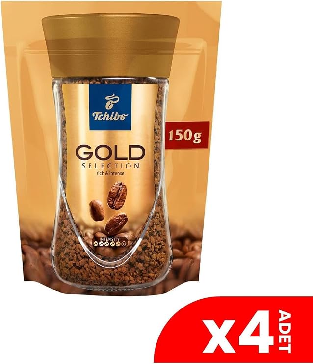 Tchibo Gold Selection Çözünebilir Kahve Ekonomik Paket 150 Gr 4'Lü