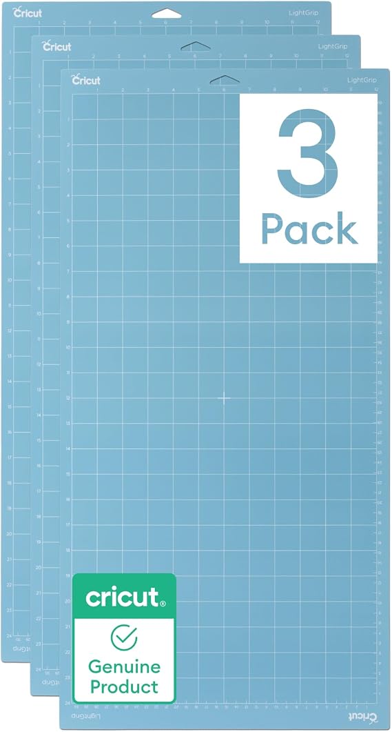 Cricut LightGrip Cutting Mats 12in x 24in (3 Count)