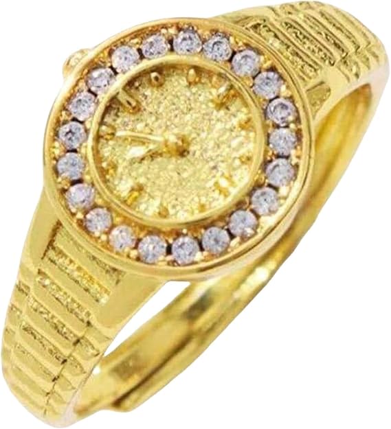 Anime Ring for Men Couple Watch Rings Luxury Diamond Set Gold Birthday And Holiday Fashion Jewelry Gift Rings